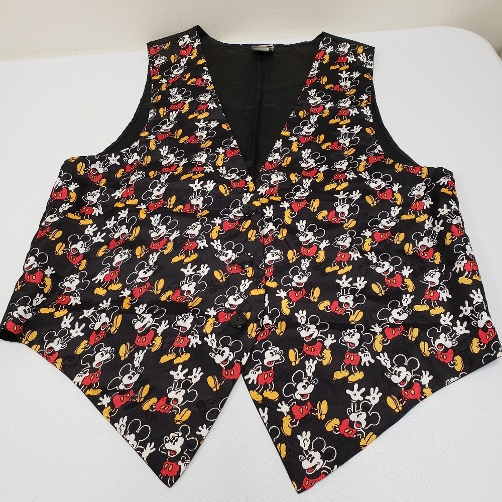 Disney Womens Mickey & Co Mickey Mouse Honey Fashions Button Vest Size M/L - Picture 5 of 5